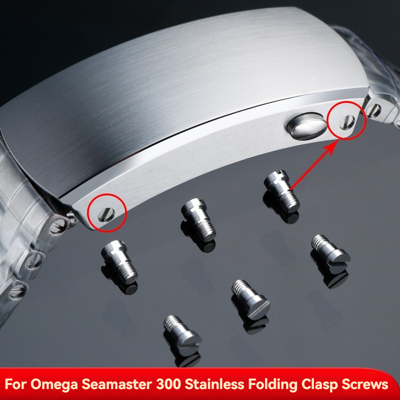 Omega Watch Seamaster - オメガシーマスター 300 ステンレス鋼折りたたみクラスプネジ時計ブレスレットバックルダイバーウォッチ修理部品用