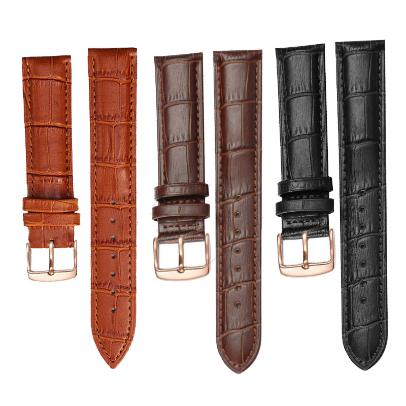 Nato Strap Nylon - 2026年新作ファッションレザー腕時計バンド交換用レザーウォッチバンドローズゴールドバックルブラックブラウンウォッチストラップ