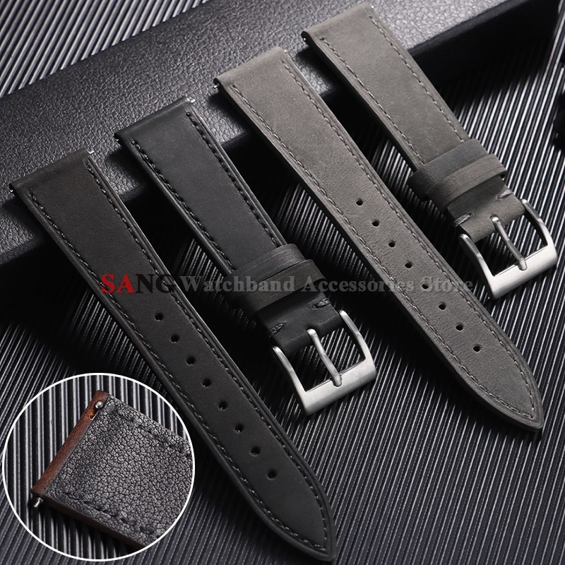 Suede Strap Watch - 18 ミリメートル 19 ミリメートル 20 ミリメートル