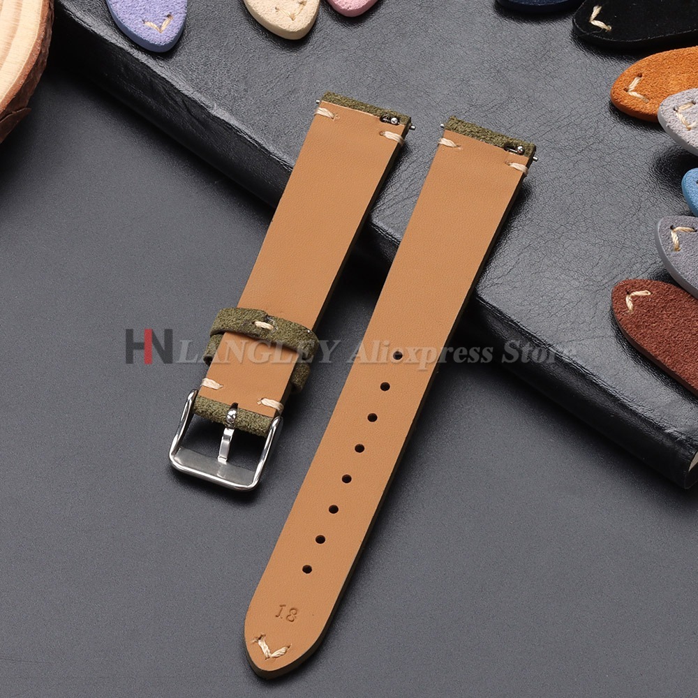 クイックリリースソフトスエード時計ストラップセイコー 18/ - Leather Watch Band Men のレビューと価格