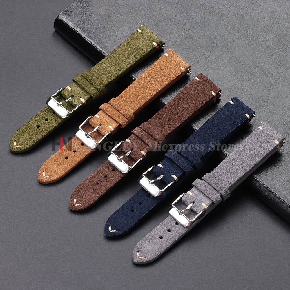 クイックリリースソフトスエード時計ストラップセイコー 18/ - Leather Watch Band Men のレビューと価格