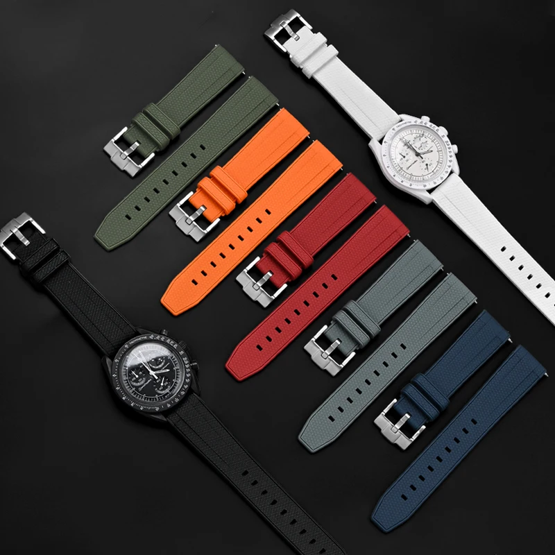 20 ミリメートル 22 ミリメートル液体シリコンストラップ - Omega Watch Seamaster のレビューと価格