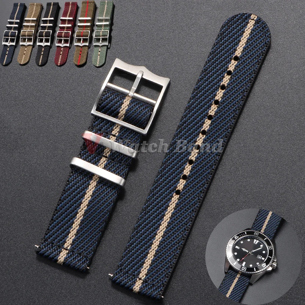 20 22 ミリメートルナイロンストラップチューダーオメガ時 - Suede Strap Watch のレビューと価格