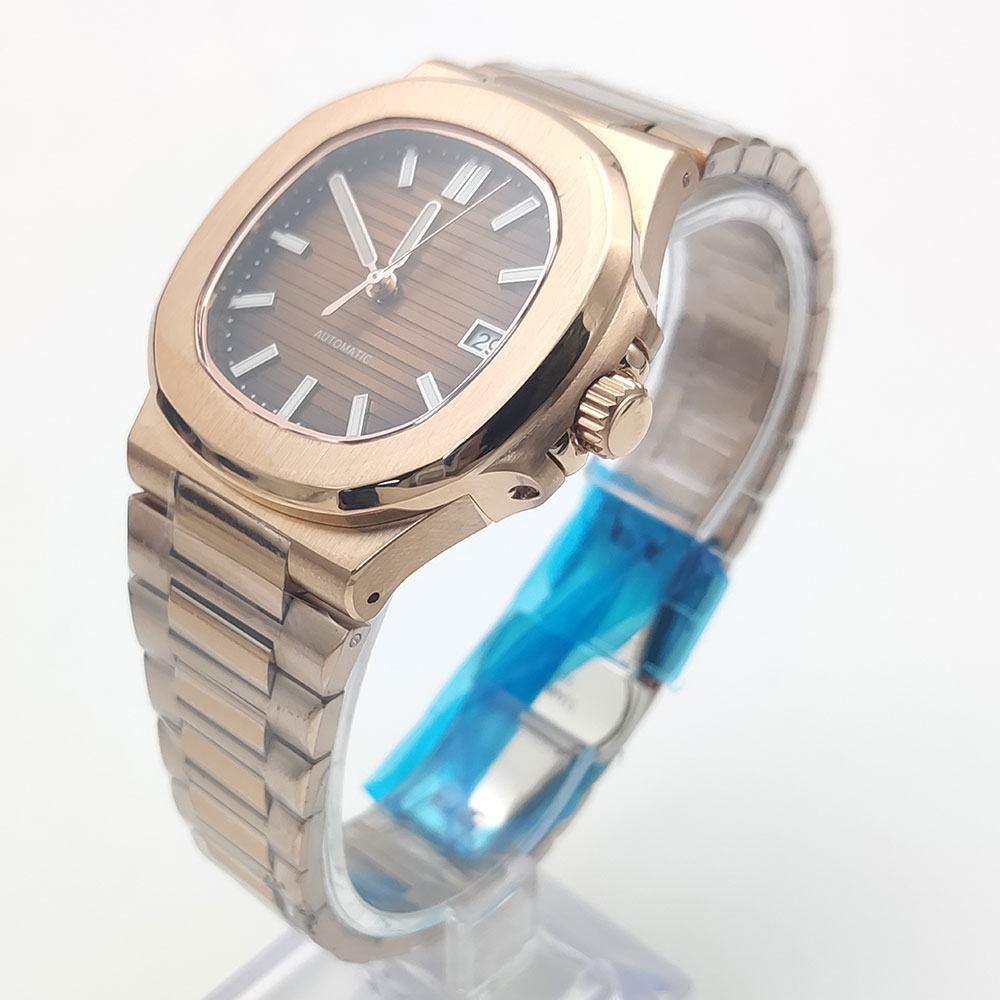 メンズピンクゴールド自動機械式時計,サファイアクリスタル,ス - Patek Philippe Watch Nautilus のレビューと価格