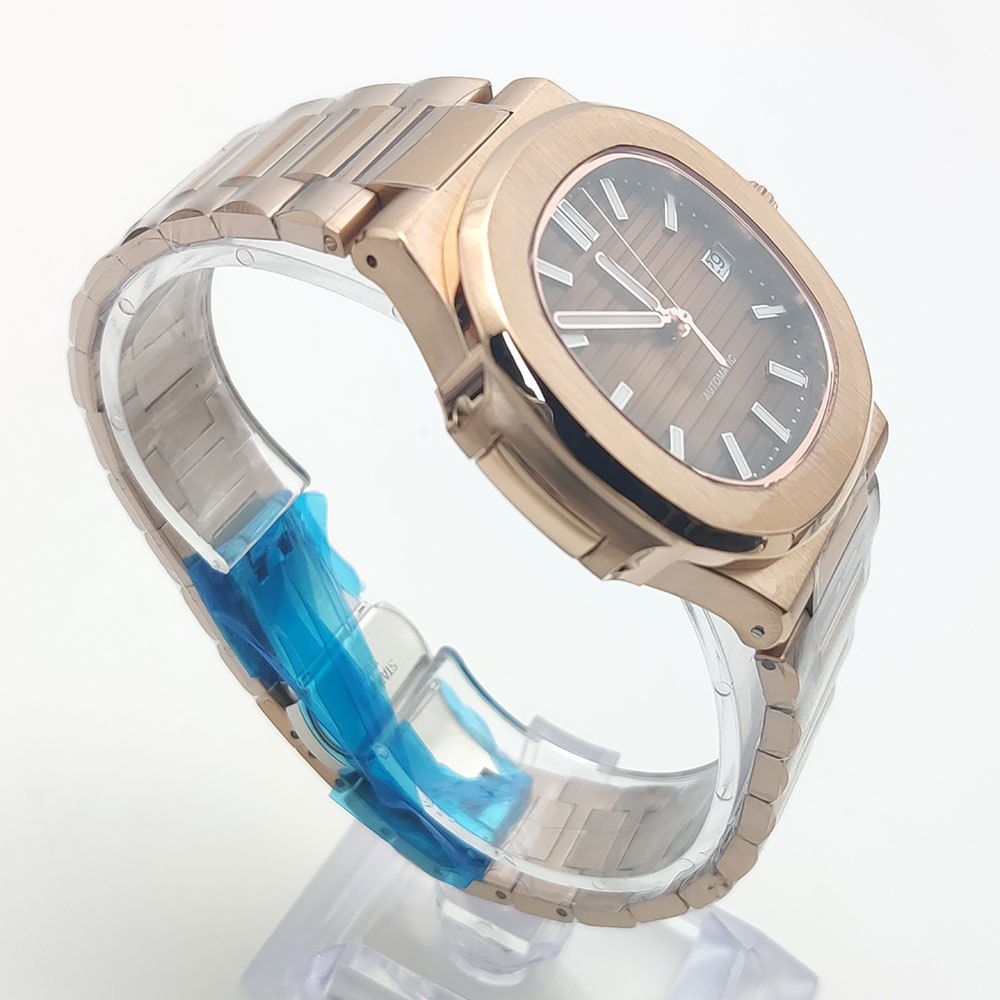 メンズピンクゴールド自動機械式時計,サファイアクリスタル,ス - Patek Philippe Watch Nautilus のレビューと価格