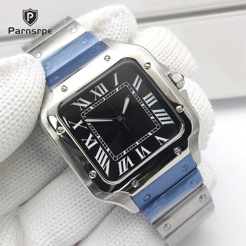 メンズ腕時計スクエアケース新しい NH35 腕時計自動スポー - Patek Philippe Watch Nautilus のレビューと価格